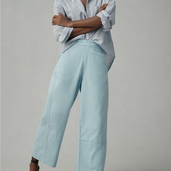 ANTHROPOLOGIE pants . Robin egg blue . Size medium. NWT - Picture 4 of 7